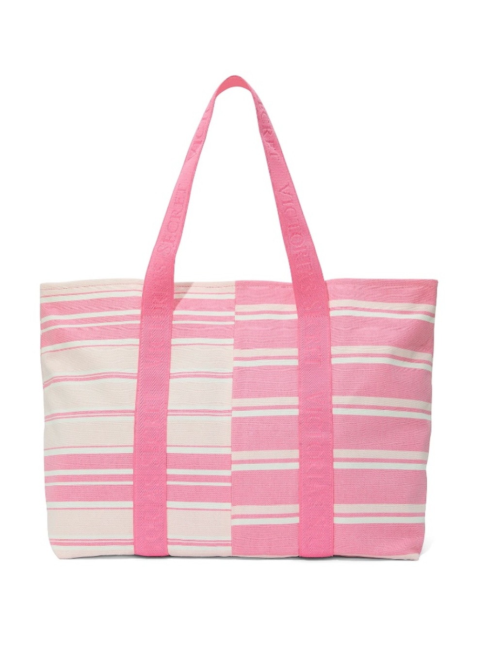 Victoria's Secret Heritage Stripe Canvas Tote Bag NWT
